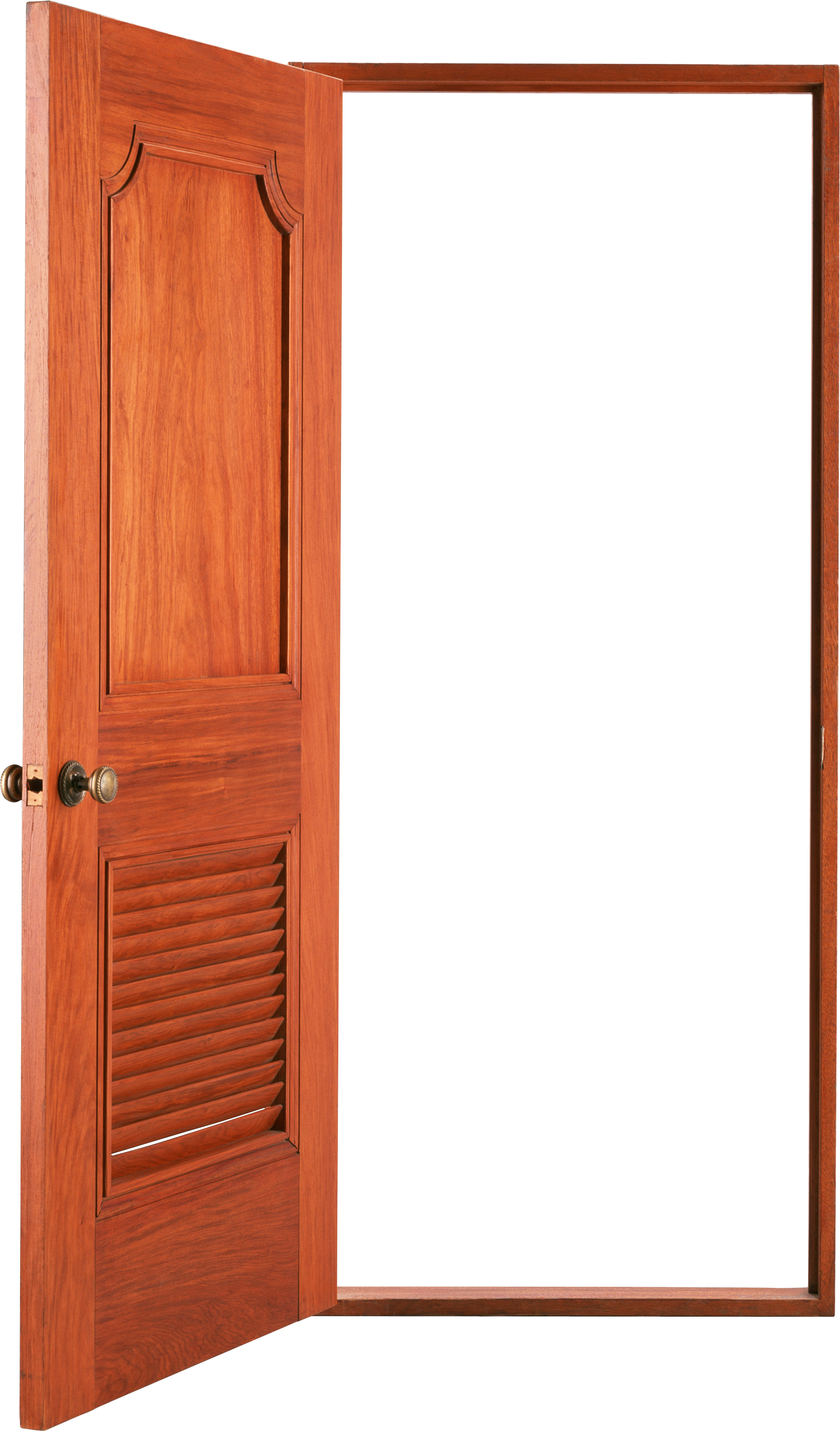 Open Clip Art - Open Wood Door Png (1631x2778)