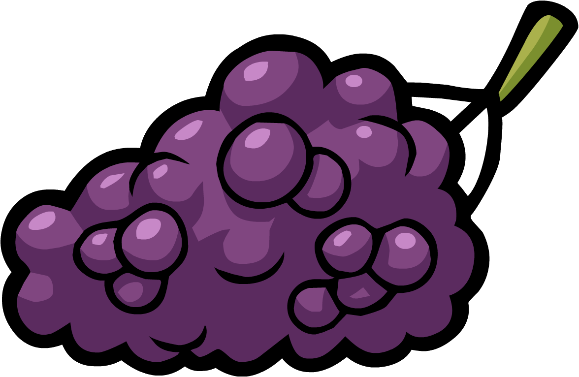 Grape Clipart Fruit Individual - Club Penguin Smoothie Smash (1176x766)