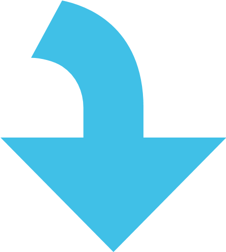 Arrow Pointing Rightwards Then Curving Downwards - Head Check (512x512)