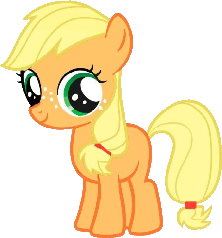 My Little Pony Applejack Baby - My Little Pony Malvorlagen (500x519)