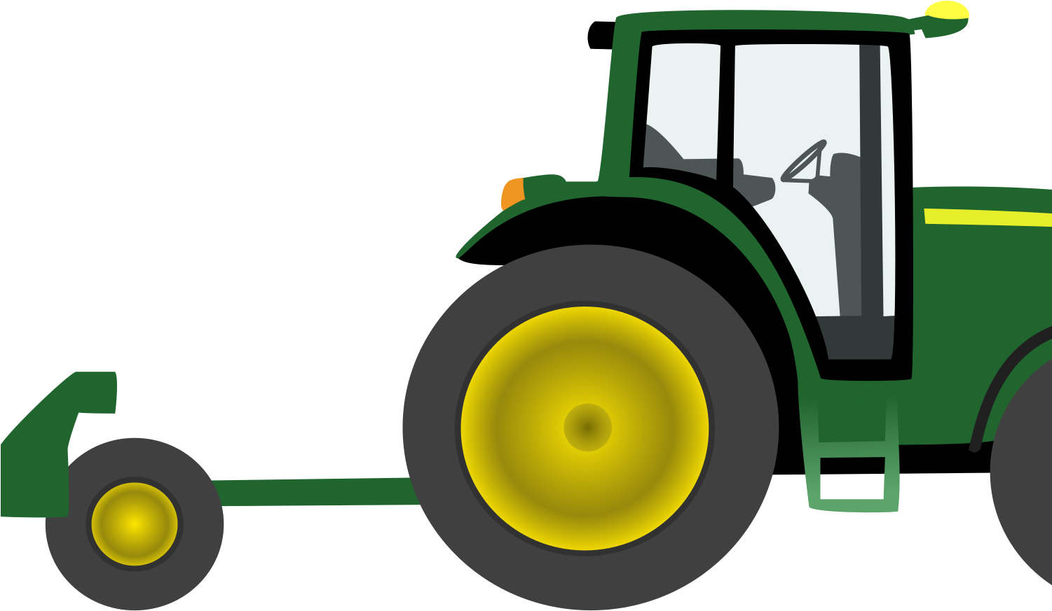 Farm Tractor Clip Art Clipart Farm Tractor With - Tractor Clipart Png (1500x886)