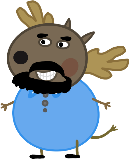 Hi Billy Moose Here - Peppa Pig Moose (498x602)