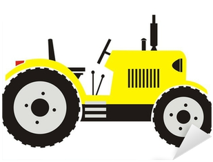 Black And White Tractor Clipart (400x400)