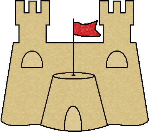 Sand Castle Clipart - Sand Castle Images Clipart (516x459)