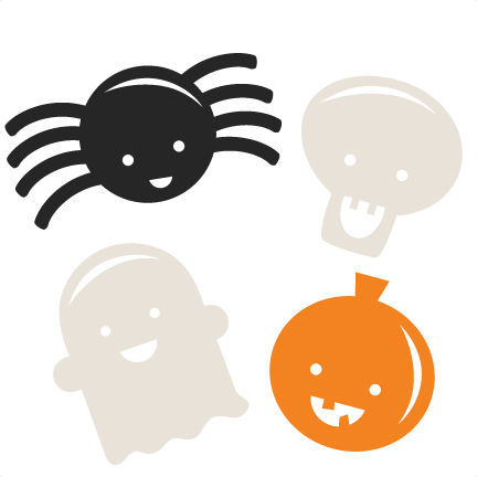 Halloween Icons Scrapbook Cut File Cute Clipart Files - Cartoon (432x432)