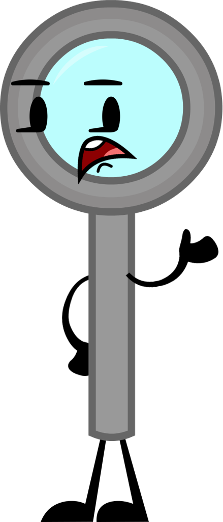 New Magnifying Glass Pose - Inanimate Objects 3 Glass (439x1025)