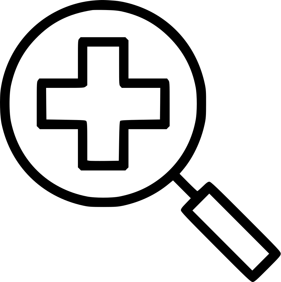 Search Searching Medicine Magnifying Glass Healthcare - Åtvidabergs Ff (981x982)