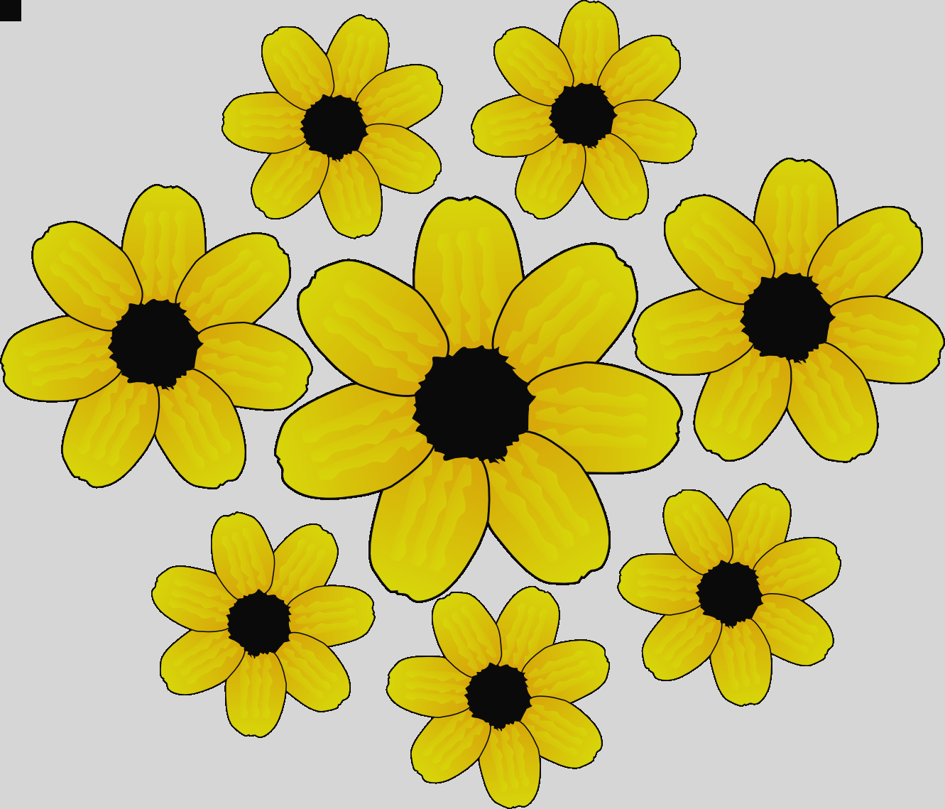 54 Free Flower Clipart Clipart Photos Of Flowers - Free Clipart Yellow Flower (1331x1139)