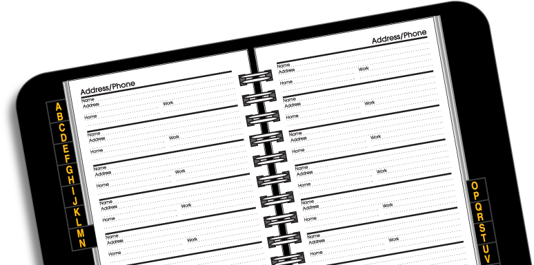 Every Year At This Time, I Pull It Out And Go Through - At-a-glance Telephone And Address Book Aag8001105, (952x390)