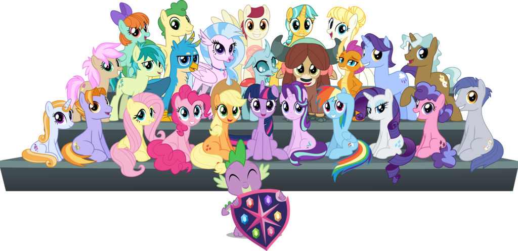 Our First O - Mlp Sandbar Gallus Yona Smolder Ocellus Silverstream (1024x497)