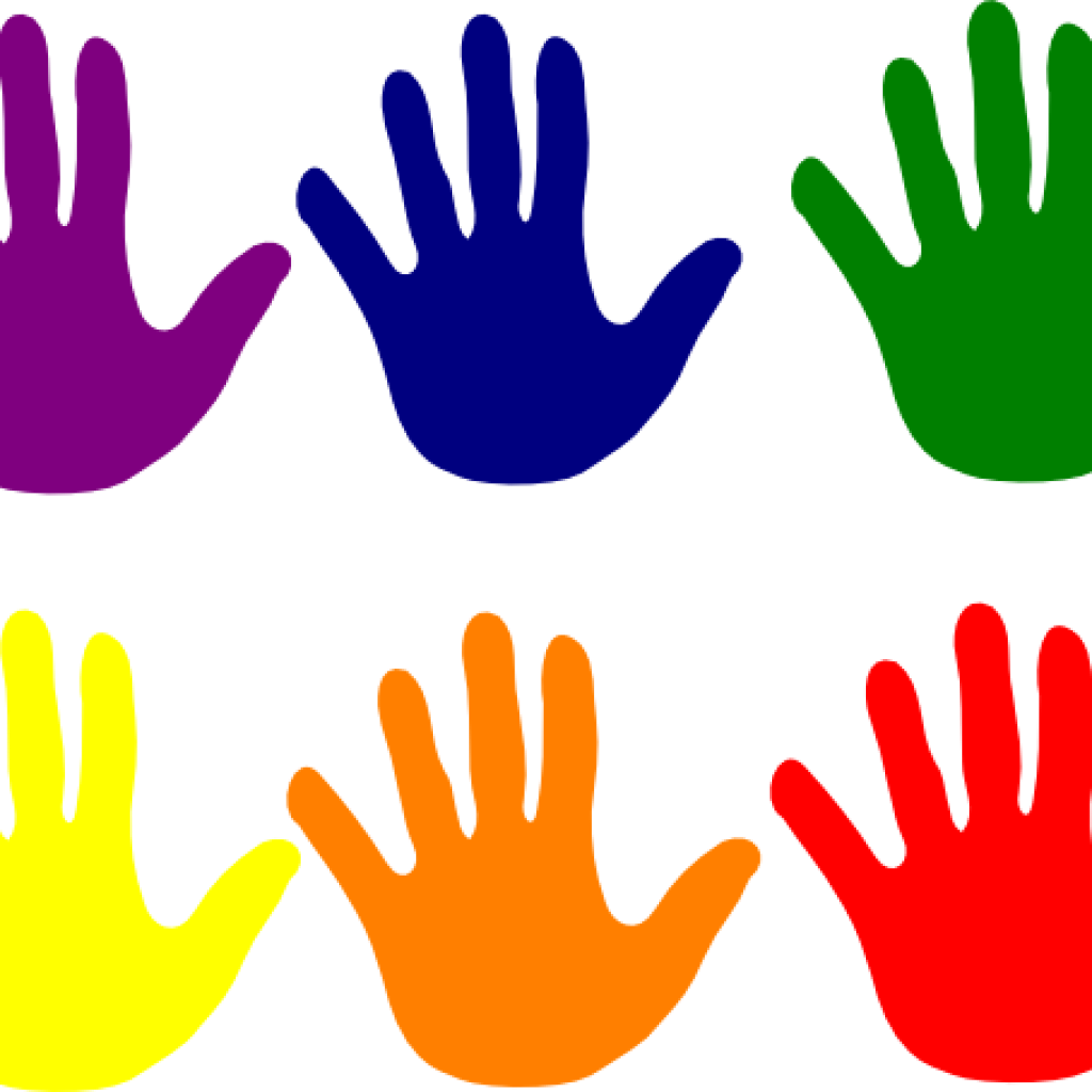 Handprint Clipart Hands Various Colors Clip Art At - Hand Print Clipart (1024x1024)