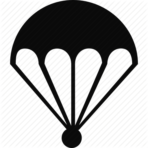 Parachute Clipart Military Parachute - Herzrahmen (512x512)