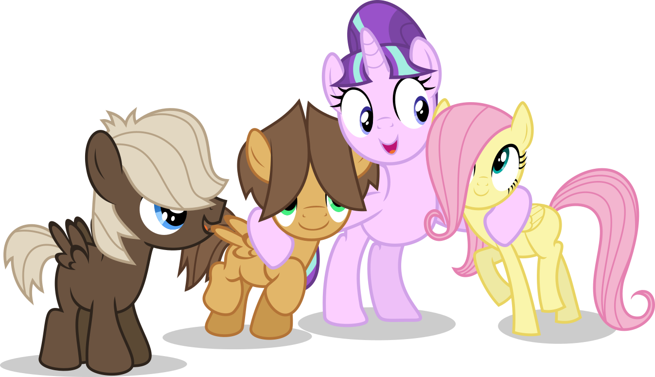 Punzil504, Colt, Dumbbell, Filly, Filly Fluttershy, - Thumb (1347x775)