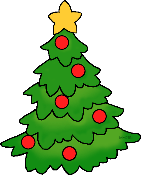 Christian Christmas Tree Clip Art - Simple Christmas Tree Clipart (498x605)
