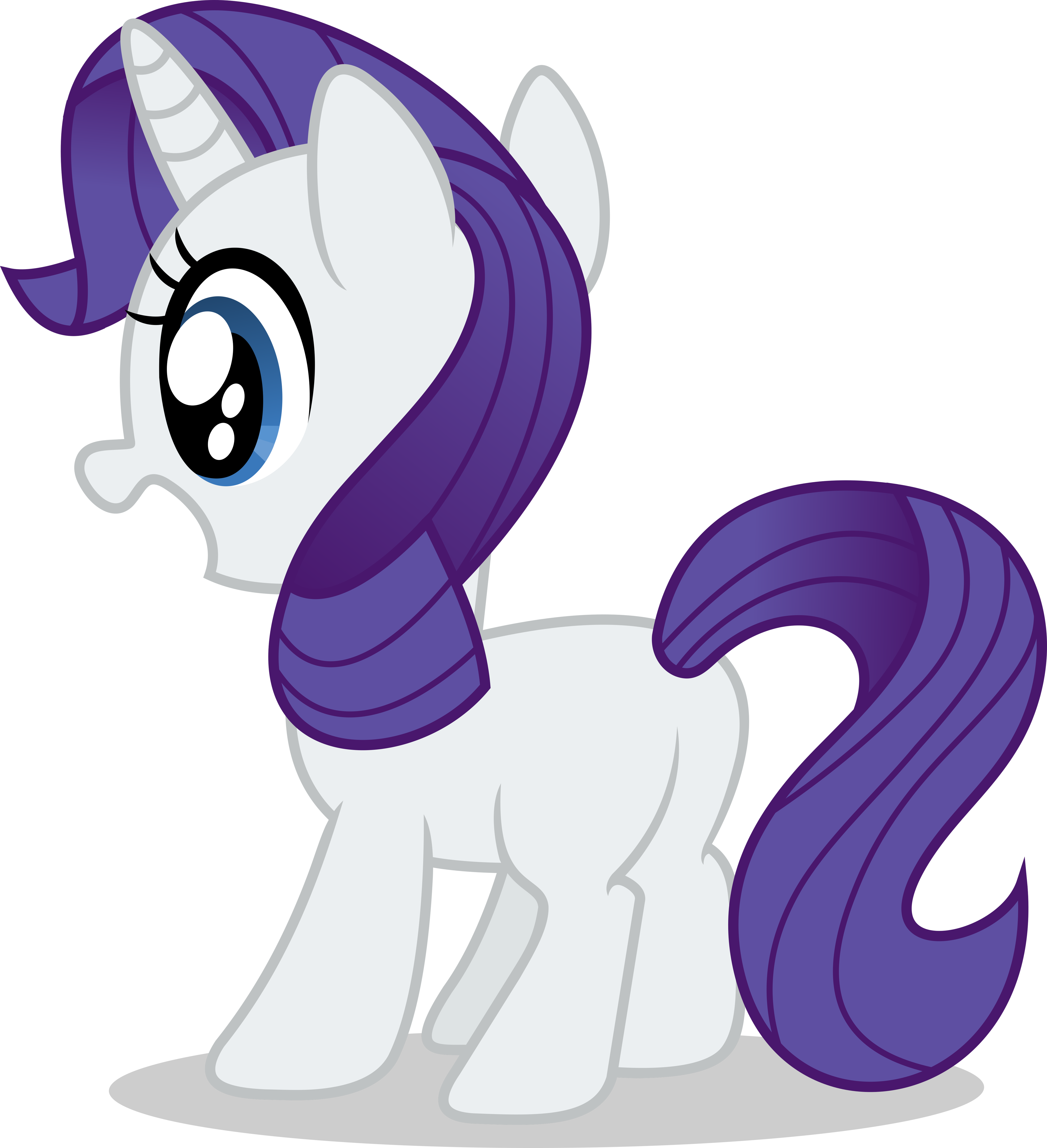 Mlp Fim Filly Rarity Vector By Luckreza8 - Mlp Fim Filly Rarity Vector By Luckreza8 (7000x7672)