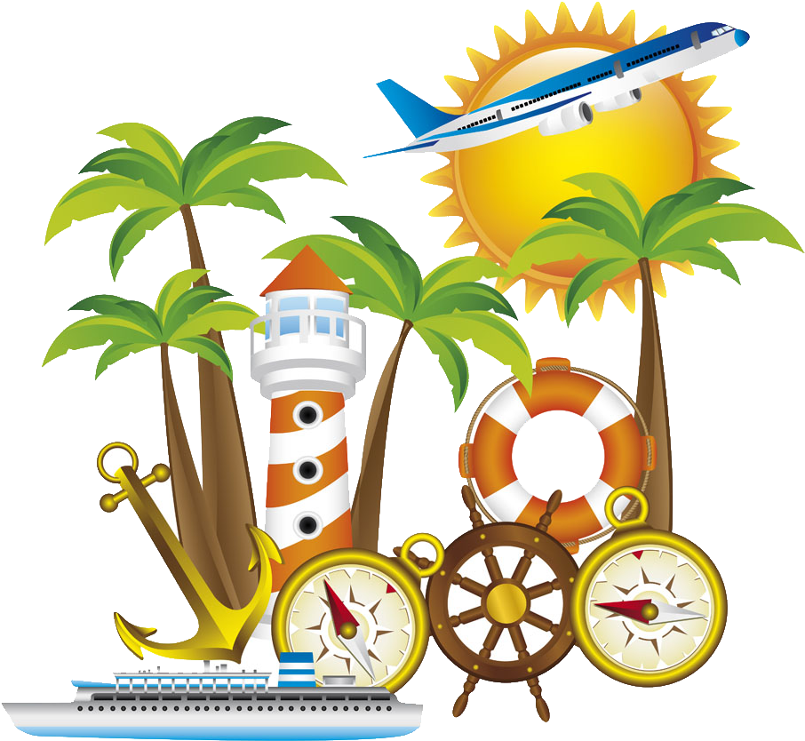 Vacation Drawing Line Art Clip Art - Summer (1000x1000)