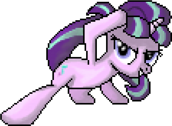 Mlp By Creepygamertip - Starlight Pixel Art (713x518)