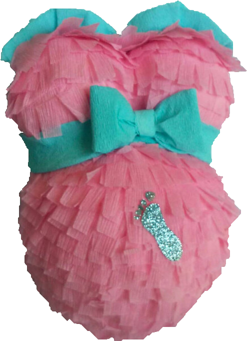 Cute Pregnant Belly Pinata For Baby Shower, Gender - Cute Pregnant Belly Pinata For Baby Shower, Gender (570x856)