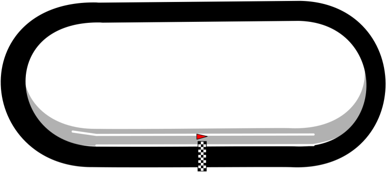 Pin Race Track Clipart - Usa International Speedway (800x453)