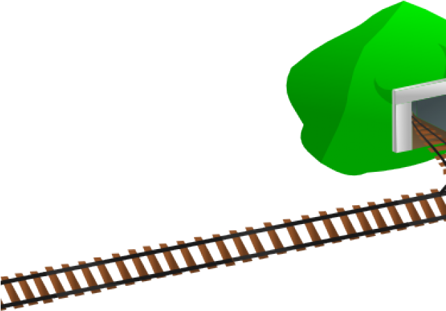 Rails Clipart Train Track - Stock Photography (640x480)