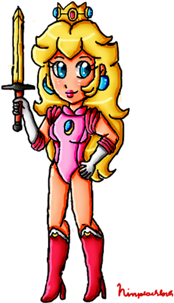 Warrior Peach By Ninpeachlover - Digital Art (500x750)