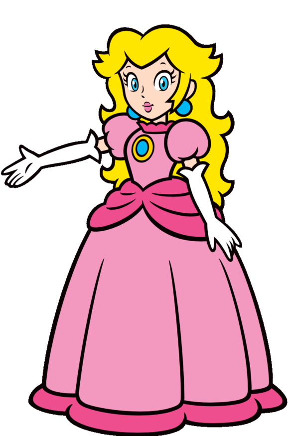 Crownless Princess Peach 2d By Joshuat1306 - Princess Peach 2d Artwork (600x874)