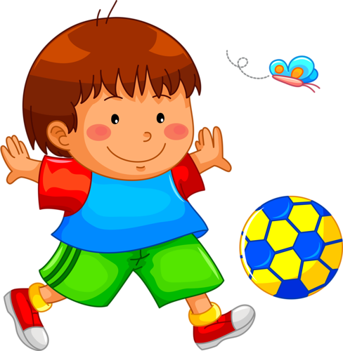 9 - Boy Play Outside Clip Art (488x500)