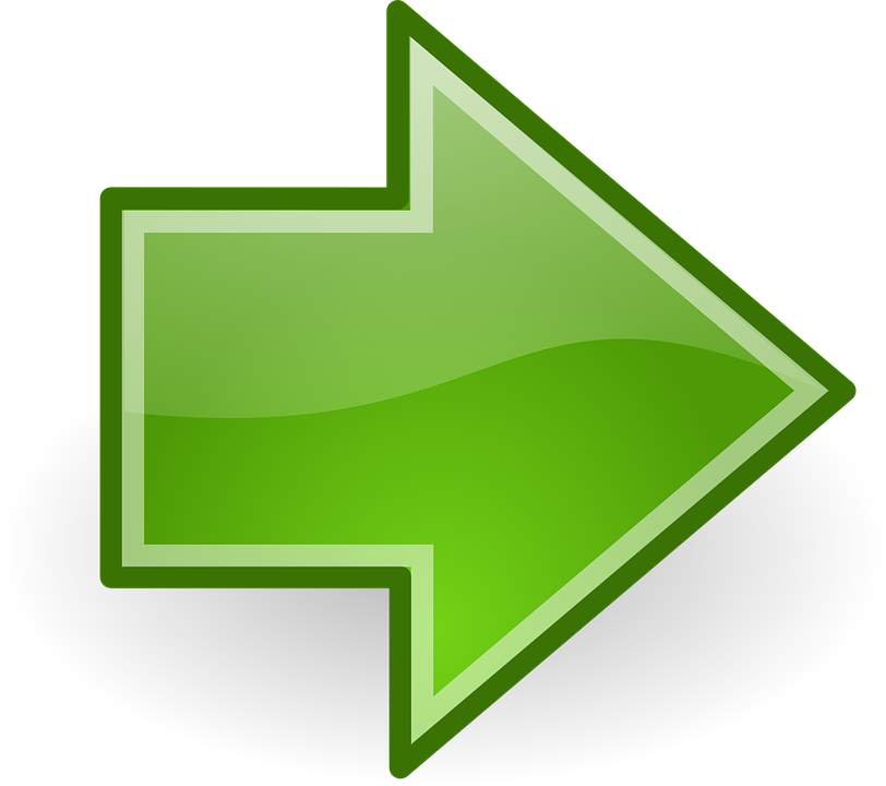 Right Clipart Next - Green Right Arrow Png (812x720)