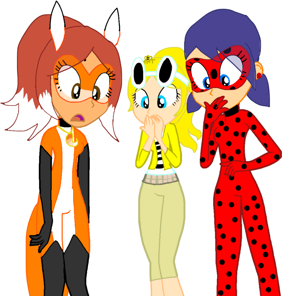 Chloe And Ladybug By Gouhlsrule - Miraculous Ladybug Rena Rouge (1024x983)