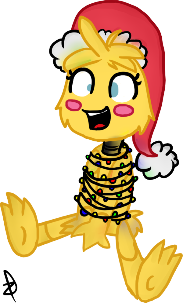 Happy New Year, Toy Chika By Bluemooonn - Happy New Year Fnaf (600x992)