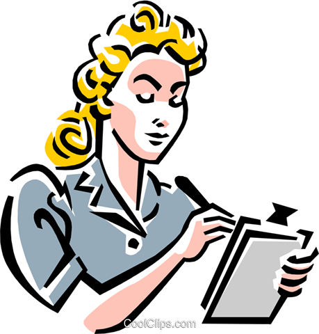 Old-fashioned Secretary Royalty Free Vector Clip Art - Old-fashioned Secretary Royalty Free Vector Clip Art (459x480)