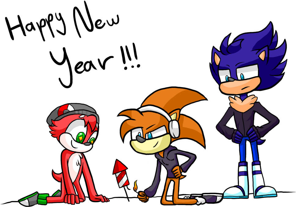 Happy New Year By Thedarkshadow1990 - Cartoon (1024x718)