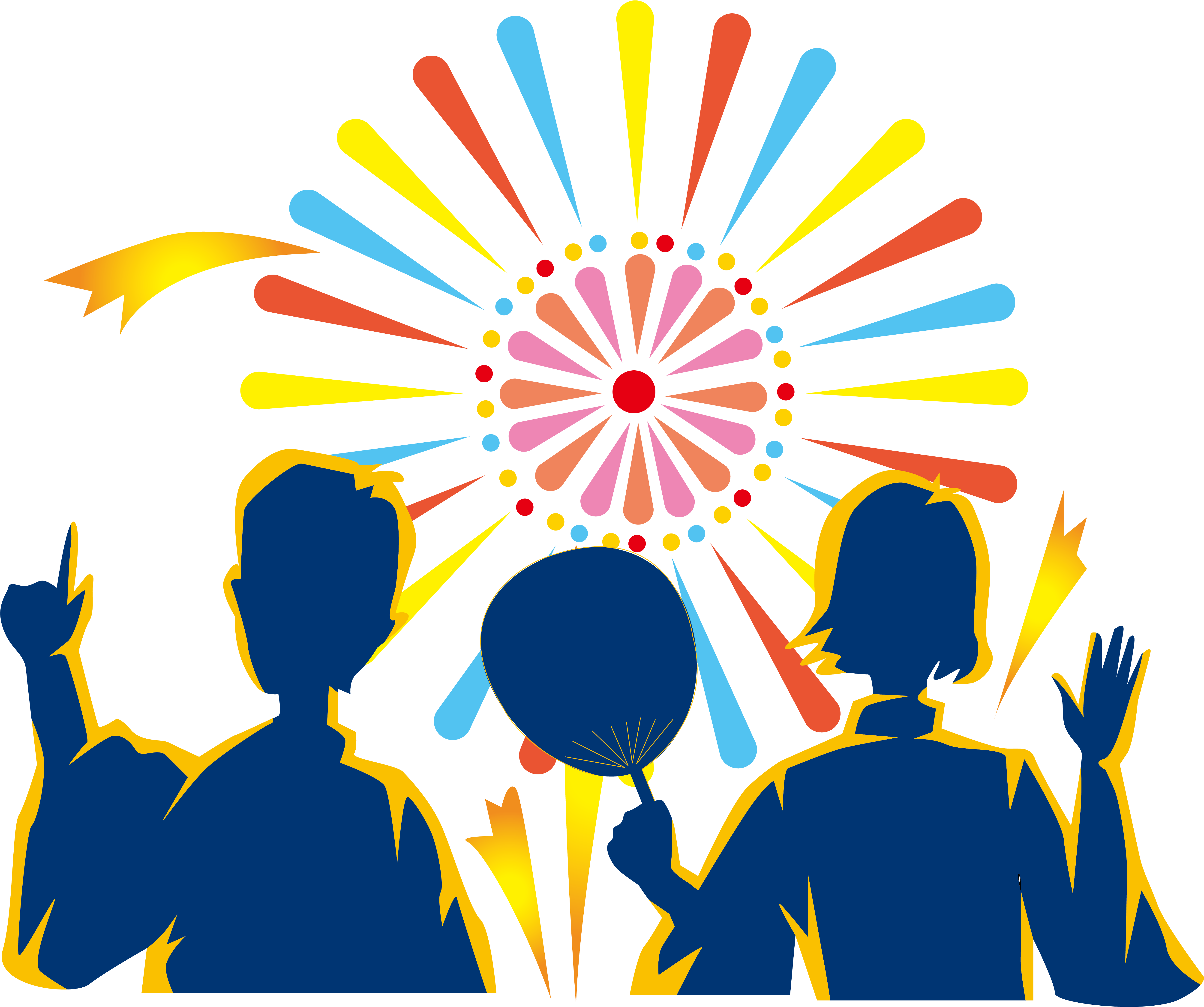 Couple Watching Fireworks Festival - Fireworks (5675x5177)