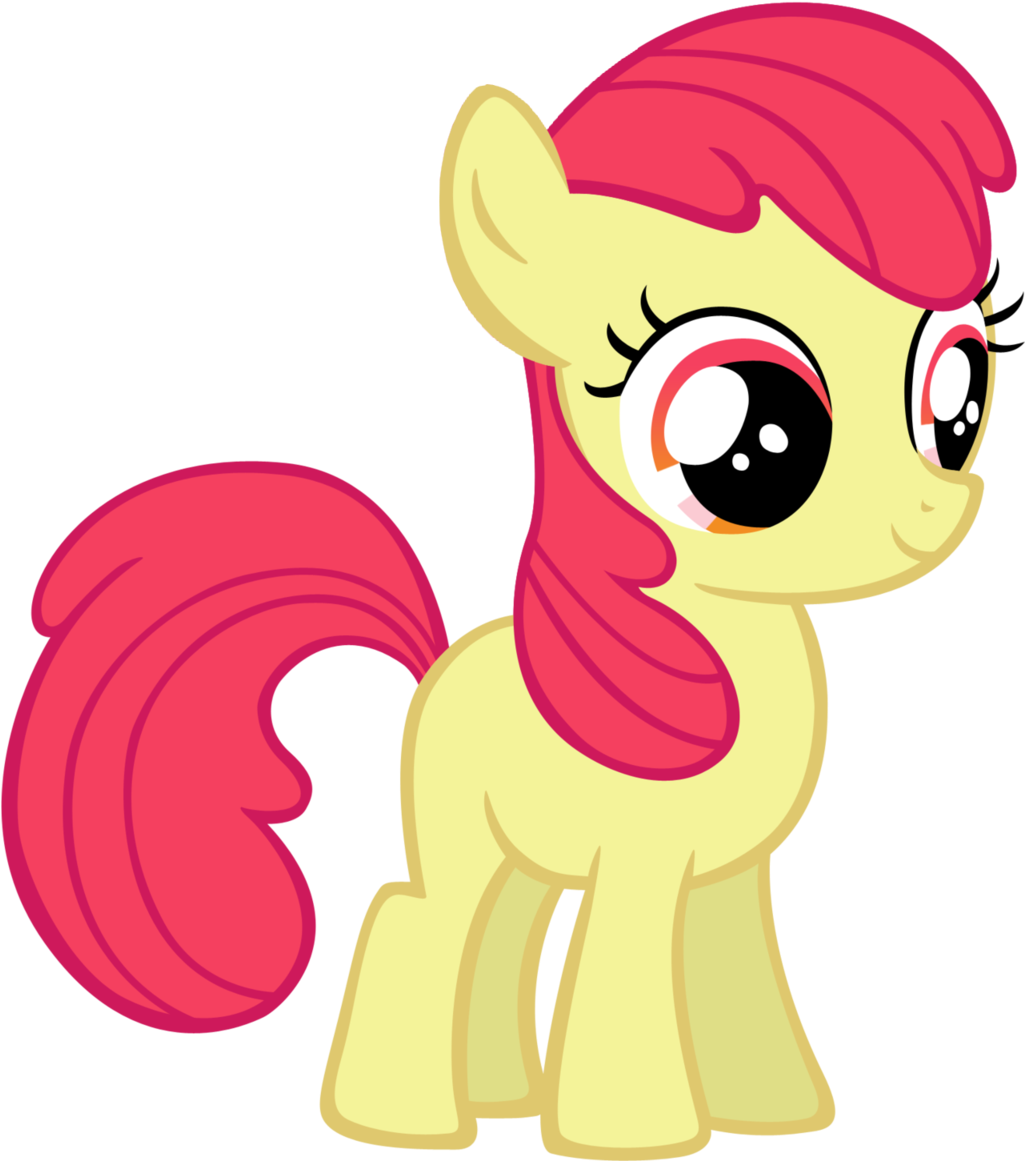Apple Bloom Without Her Ribbon By Bloodykeyblade - Apply Bloom Pony Color (1024x1384)