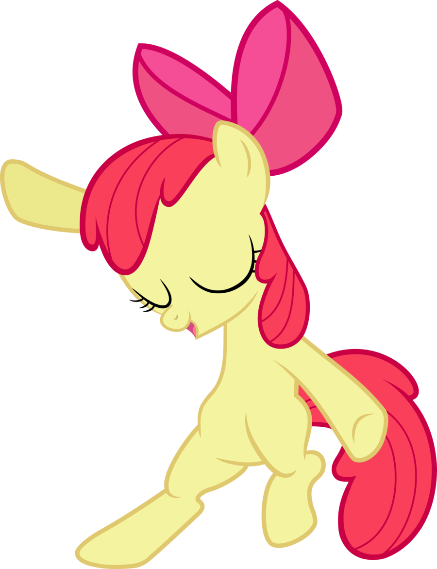 Apple Bloom Showing Her Dance Moves V2 By Floppychiptunes - Apple Bloom Dancing (900x1172)