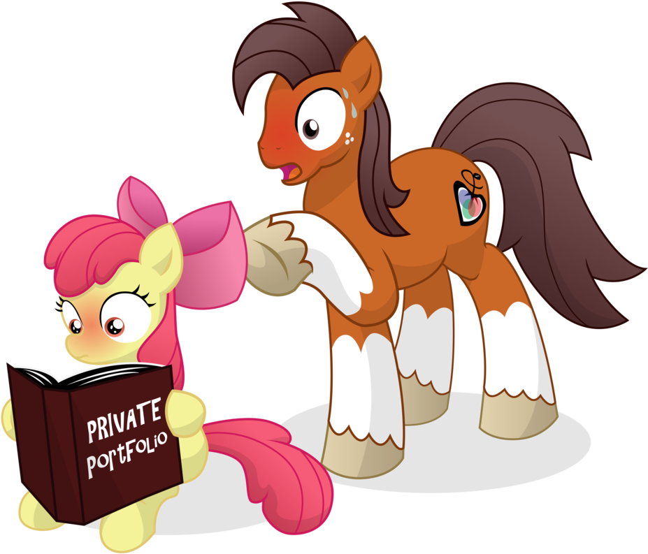 Applebloom Finds Niku's Private Portfolio By Prinnyaniki - Mlp Apple Bloom Pregnant (955x836)