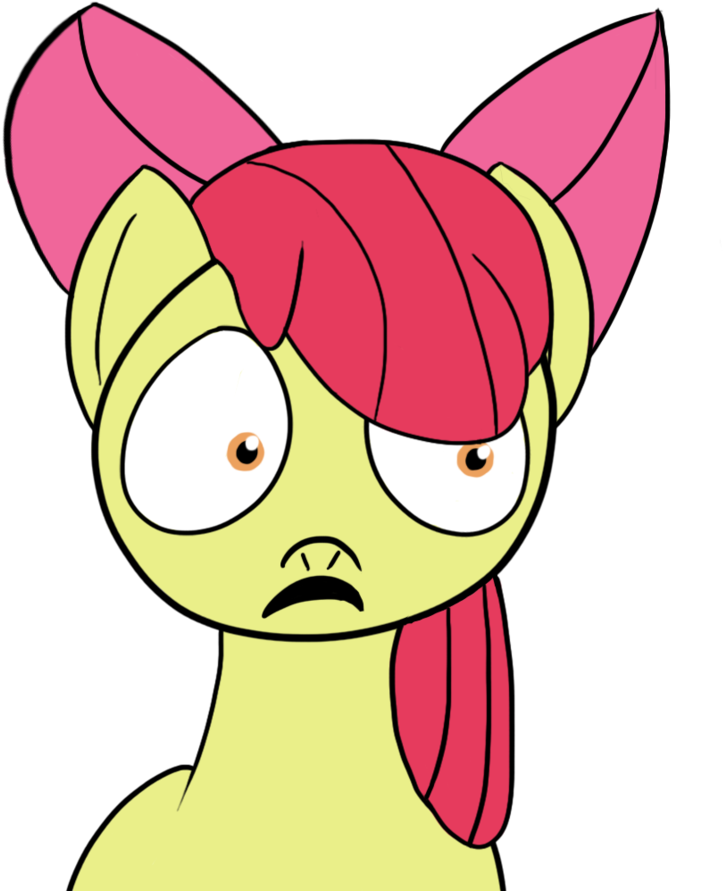 Applebloom Scared Applebloom S Scared Out Her Mind - Cartoon (900x900)
