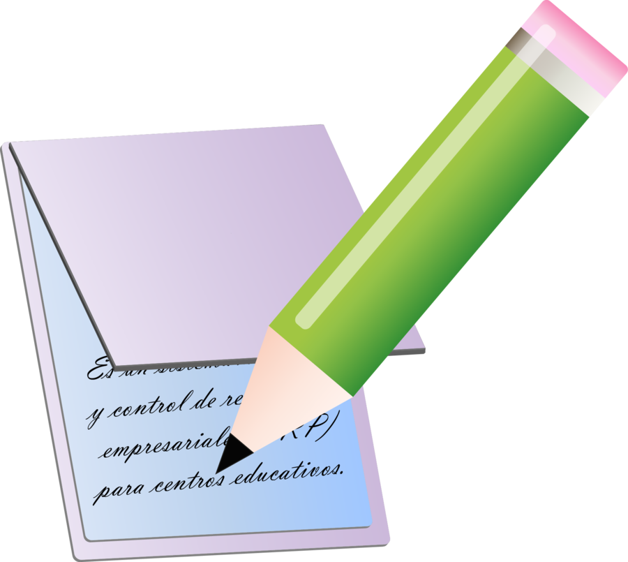 Lapiz Y Libreta By Ladamadelaoscuridad - Libreta Y Lapiz Png (900x805)