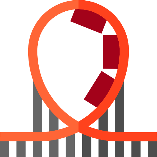 Roller Coaster Free Icon - Circle (512x512)