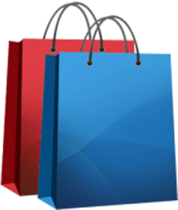 Shop Clipart Transparent - Shopping Bags Clipart Png (800x587)