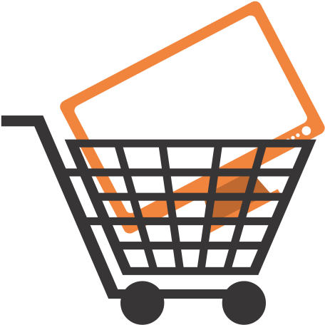 Monitor In Shopping Cart - Shopping Cart (550x550)