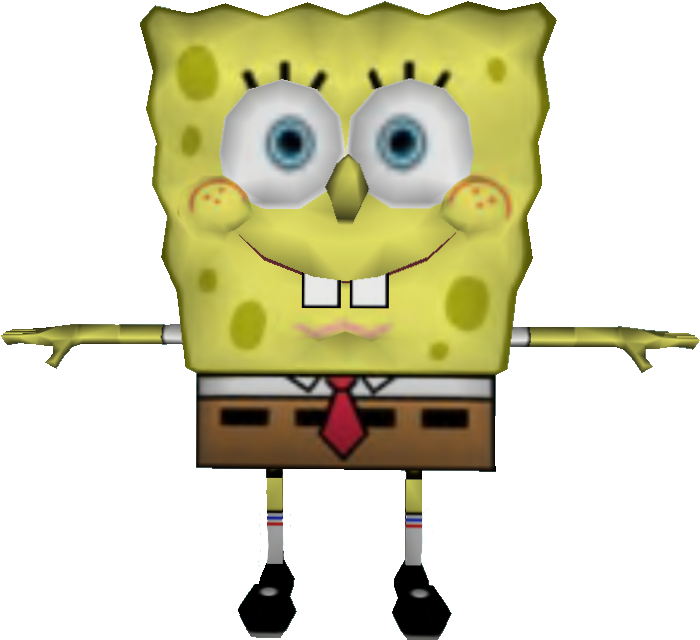 Download Zip Archive - Spongebob Transparent 3d Modle (750x650)