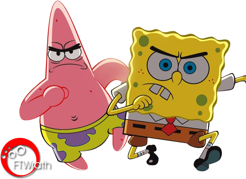 Spongebob Squarepants «digital Renders «digital Wallpapers - Spongebob And Patrick Angry (800x600)