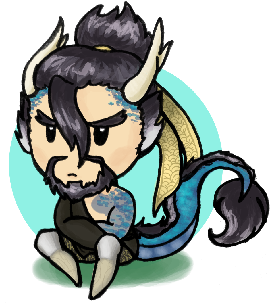 Tiny Dragon Hanzo By Kalikuks Tiny Dragon Hanzo By - Hanzo As A Dragon (950x1150)