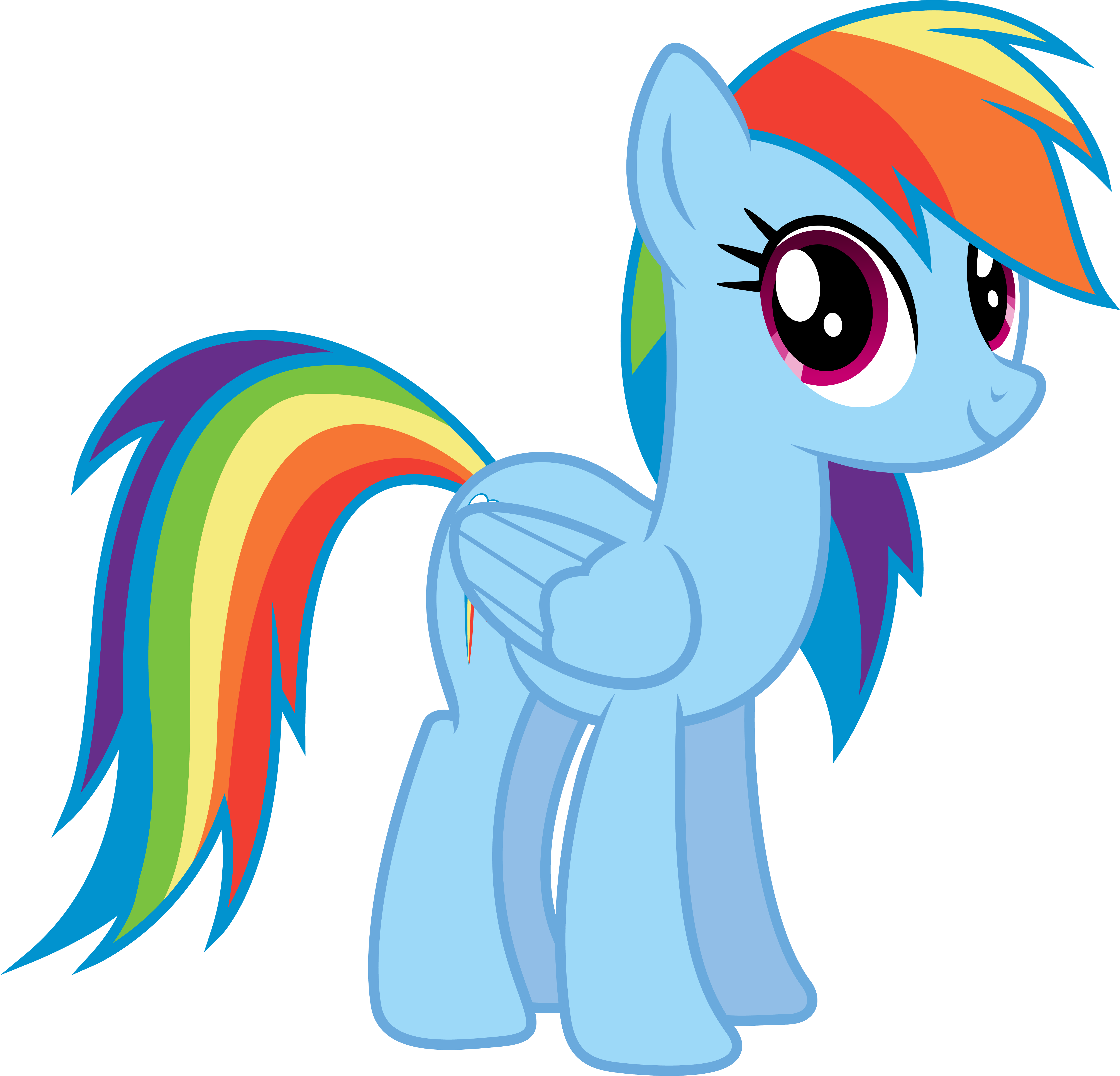Rainbow Dash Rainbow Dash Starring By Illumnious On - Rainbow Dash (5142x4942)