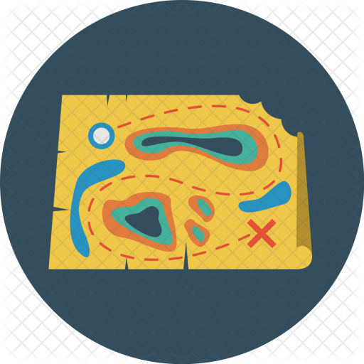 Treasure, Map, Find, Location, Navigation, Marker Icon - Treasure Map (512x512)
