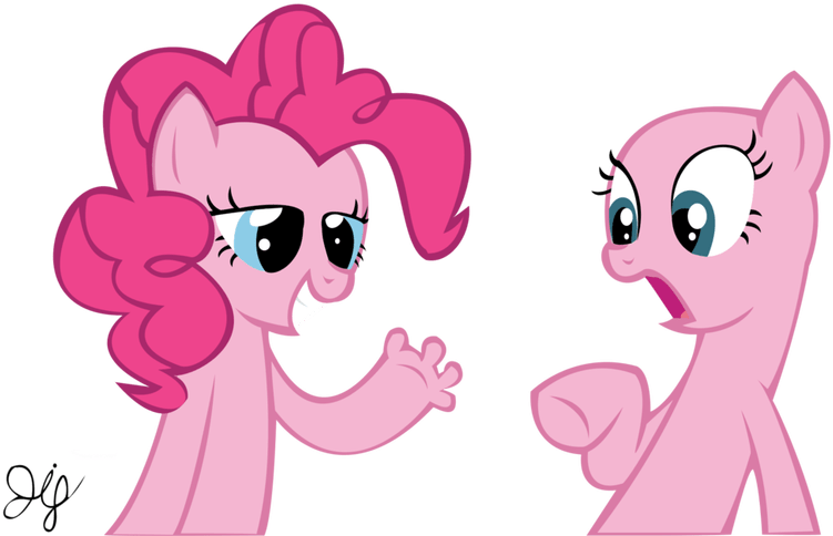Wtf Pinkie Pie By Mlp Scribbles On Deviantart - Mlp Base And Pinkie Pie (800x491)