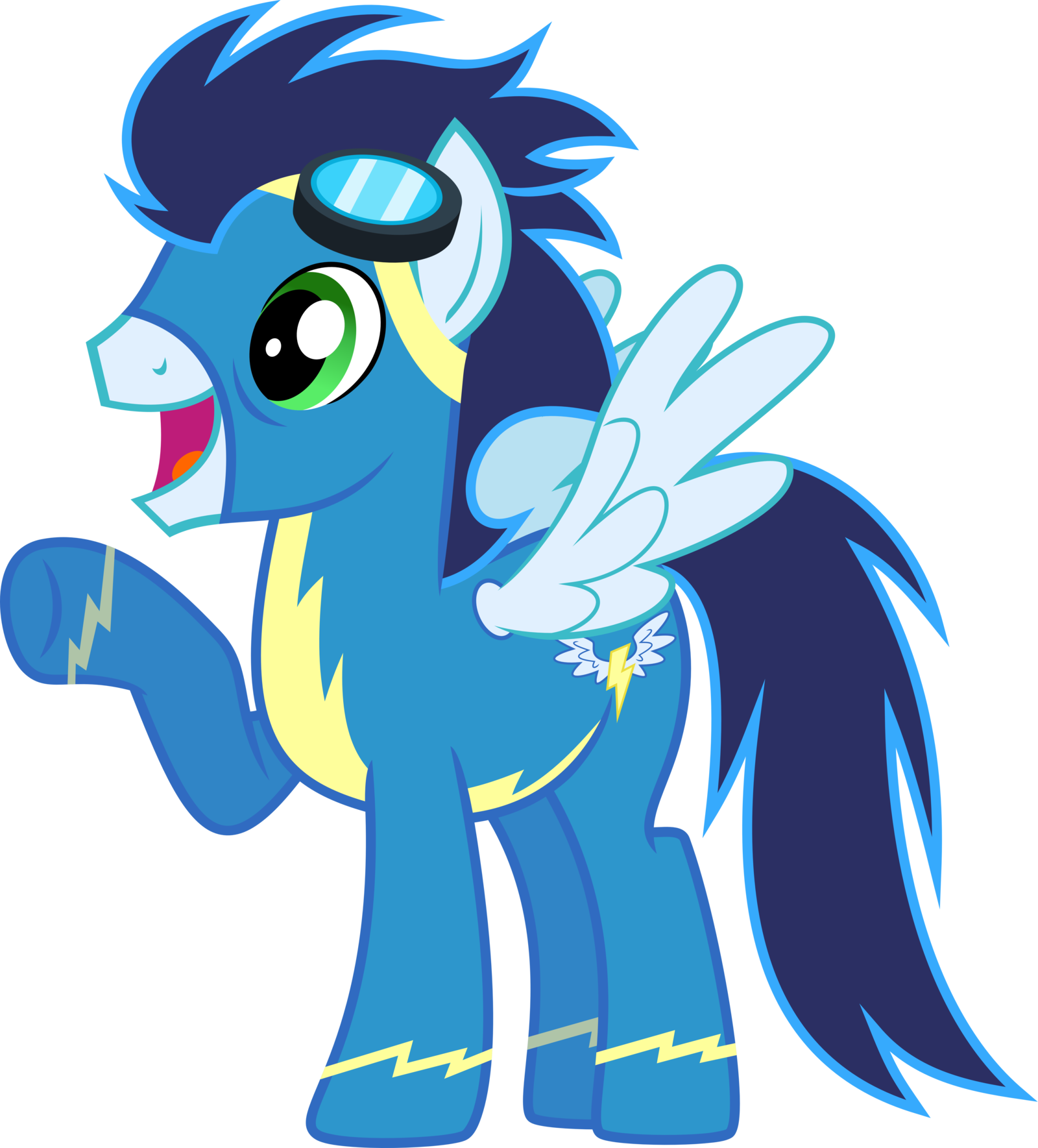 My Little Pony Soarin Vector Wwwpixsharkcom Images - Little Pony Friendship Is Magic (1600x1769)