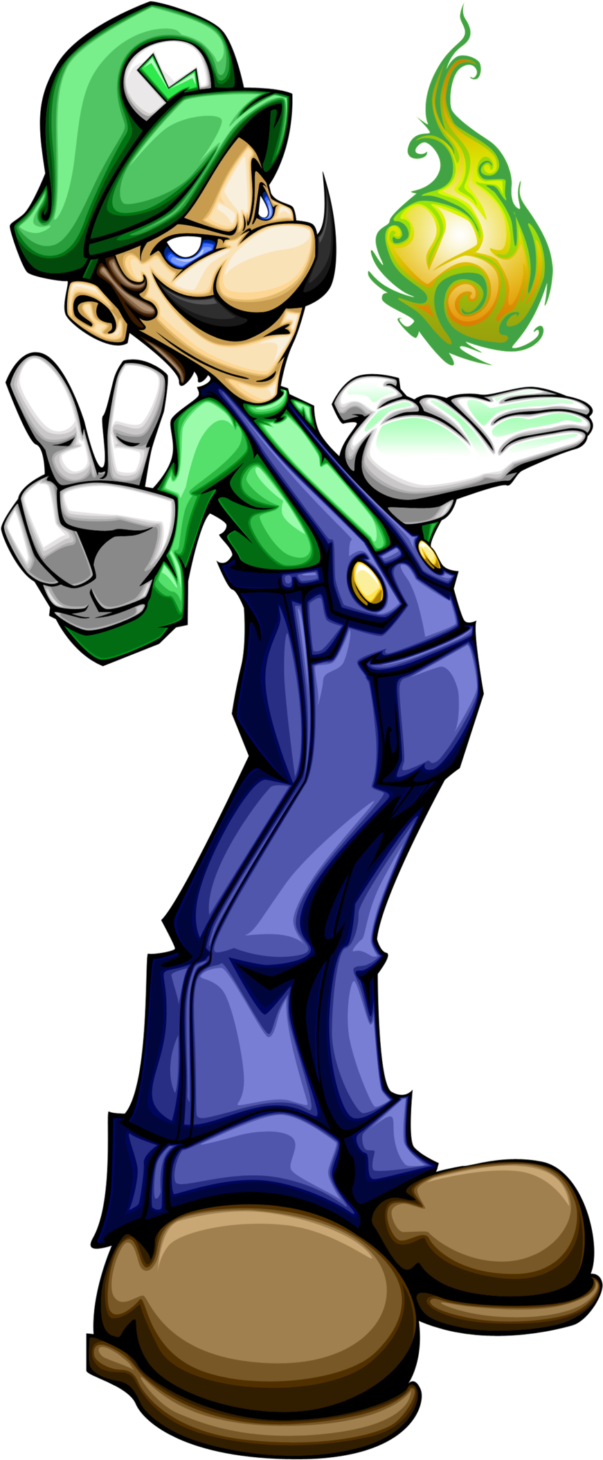 Smash-luigi - Smash-luigi (1000x2255)