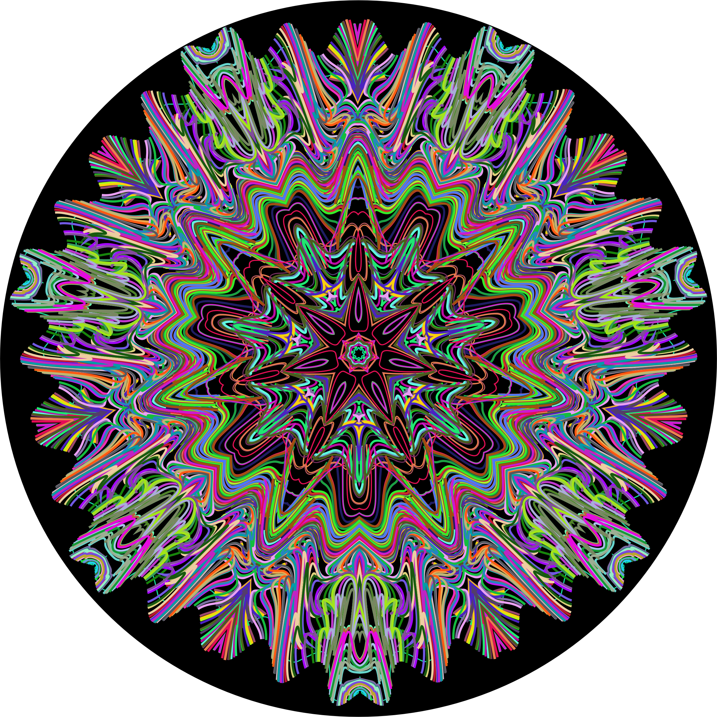 Mandala Line Art - Line Art (2288x2289)